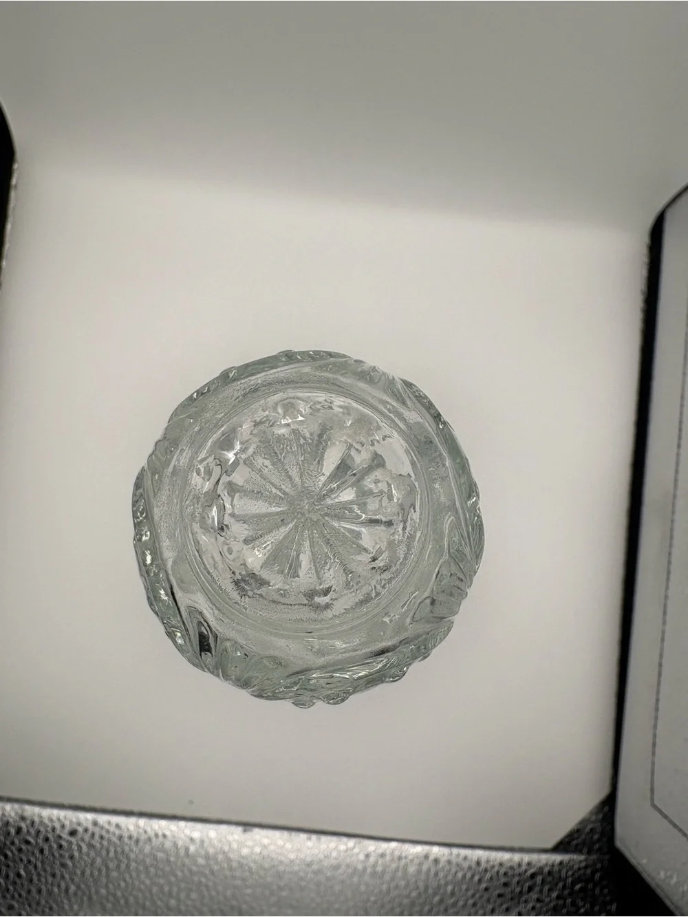Vintage Anchor Hocking Decanter with Stopper Starburst Pattern Glass